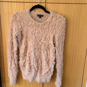 Banana Republic fuzzy Textured Cream Sweater